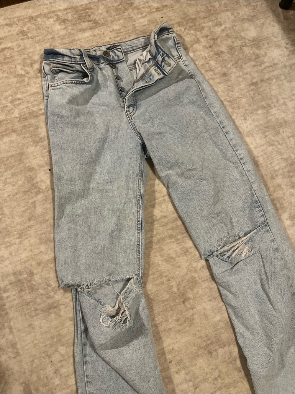wild fable Light Blue Distressed Relaxed jeans